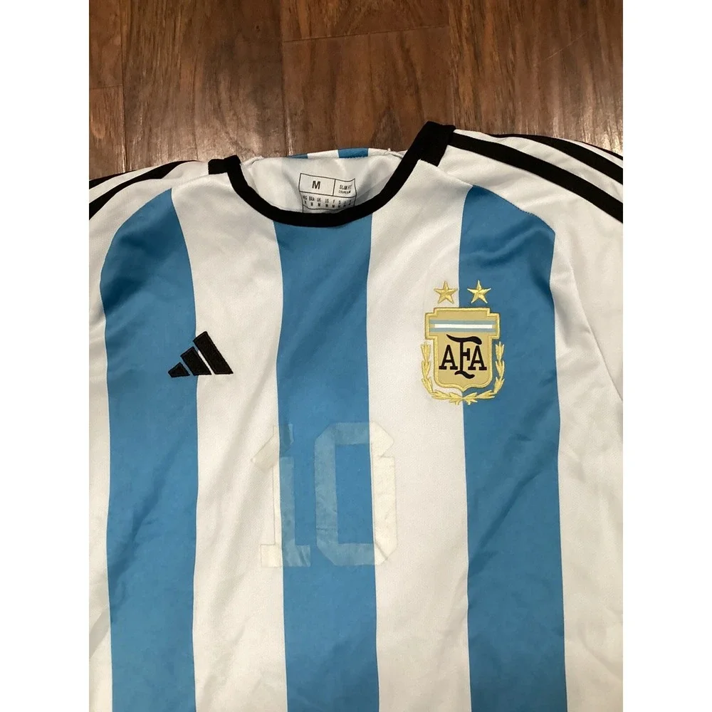 Argentina Home Worl Cup 2022 Size M Messi #10 Jersey